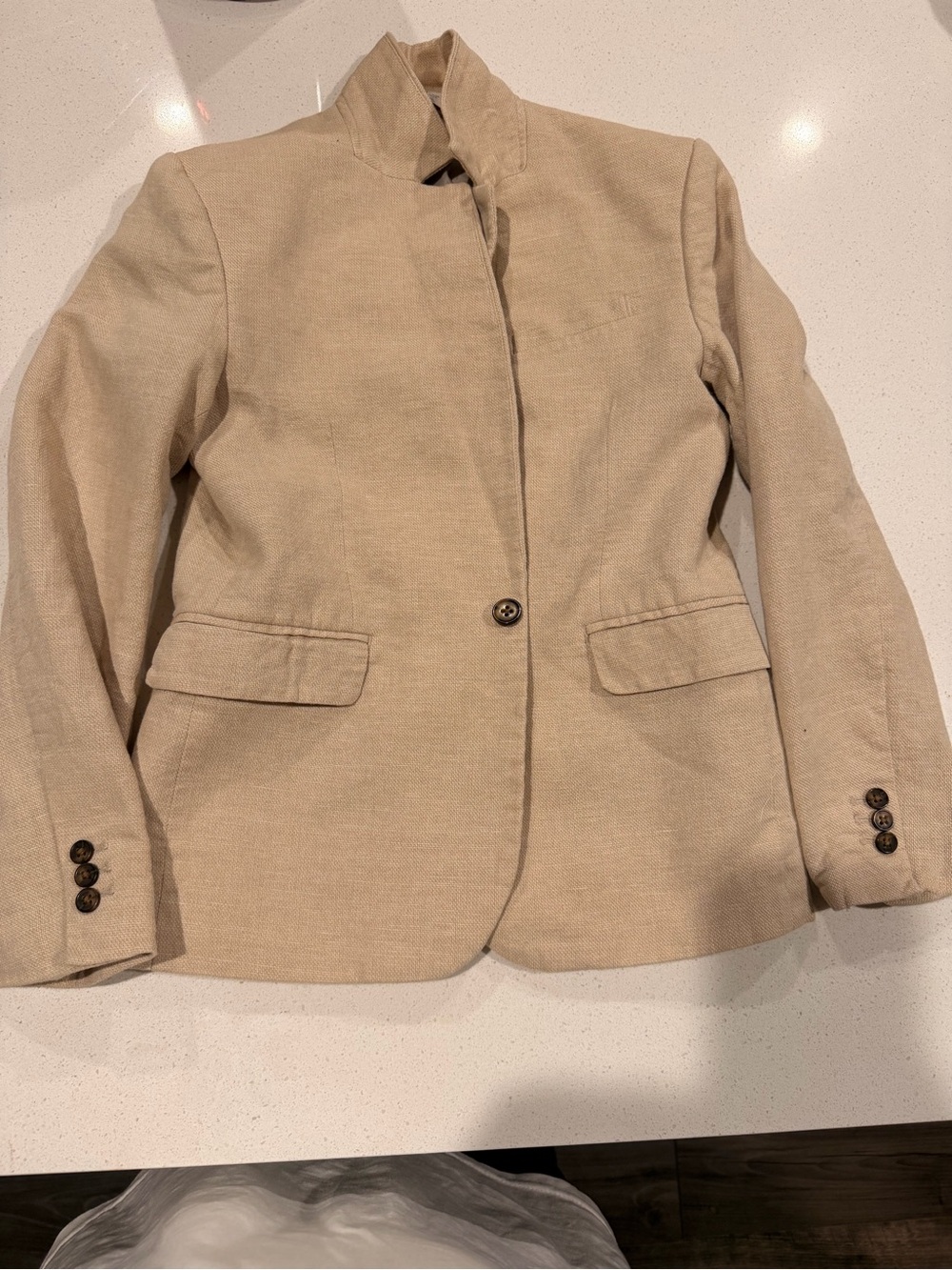 H&M Beige Single-Button Women's Blazer